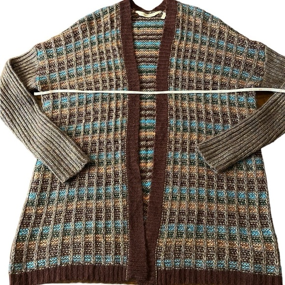 SOFT SURROUNDINGS WOMENS OPEN COLORFUL WAFFLE CARDIGAN SIZE S/M - Picture 6 of 8
